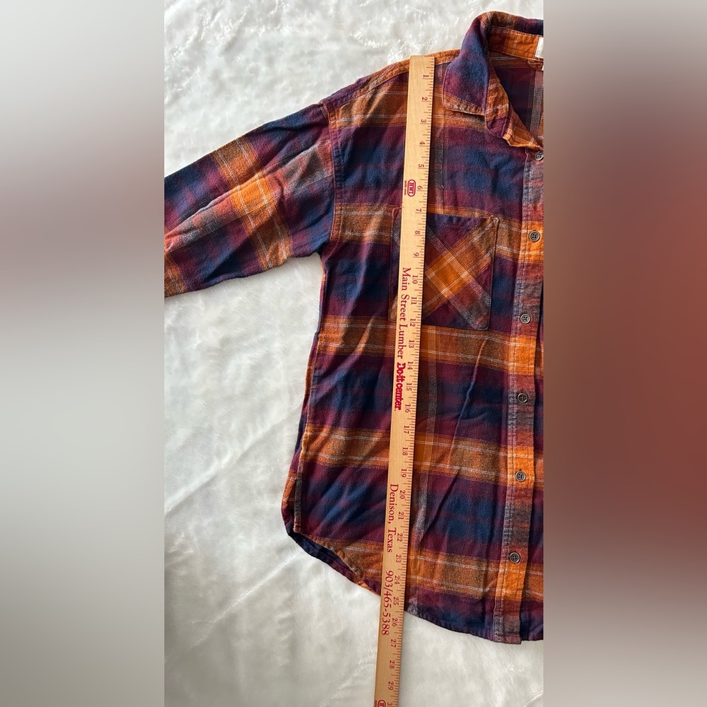 BKE Plaid Boyfriend Button Up Shirt Size XS - Picture 14 of 15